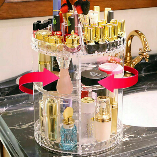 360 Degree Rotating Makeup Organizer