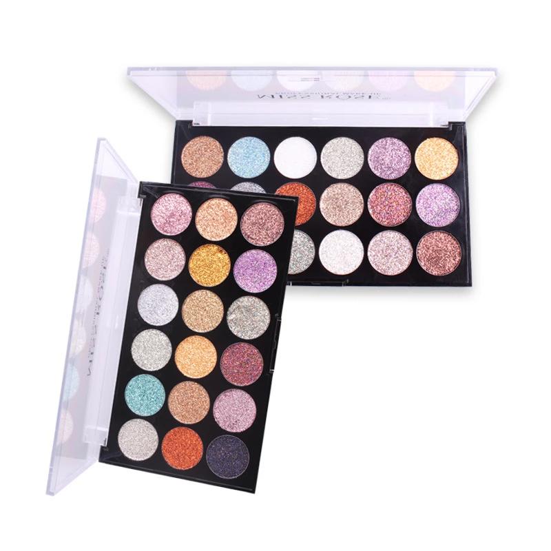 MISS ROSE 18-COLOR SEQUIN GLITTER EYESHADOW PALETTE