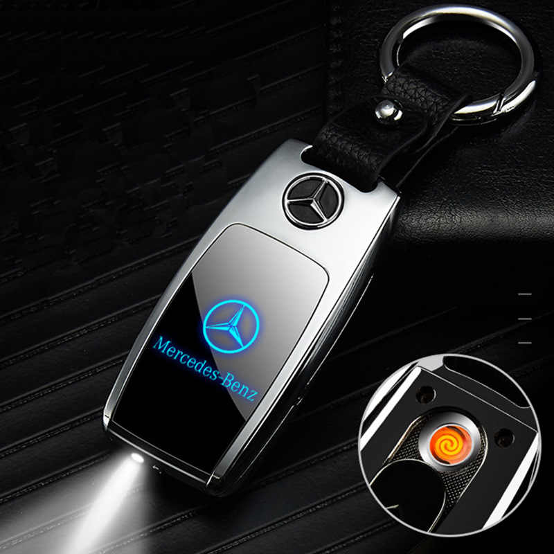 Car Key-Holder With LED Logo Light and Cigarette Lighter