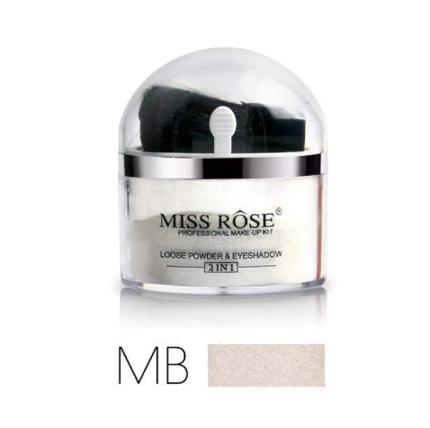 Miss Rose 2 In 1 Loose Powder Shinner And Eye Shadow ( Waterproof)