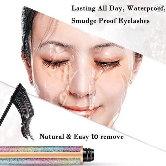 4D WATERPROOF SILK FIBER THICK LENGTHENING MASCARA