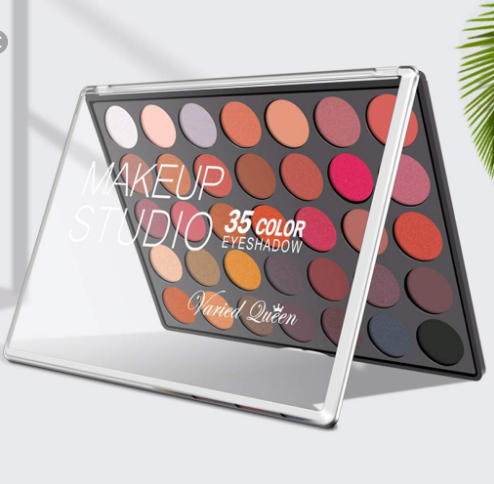 Varied Queen Color Makeup Eye Shadow Dish Makeup Brown Matte Pearl Light Portable 35 Colors