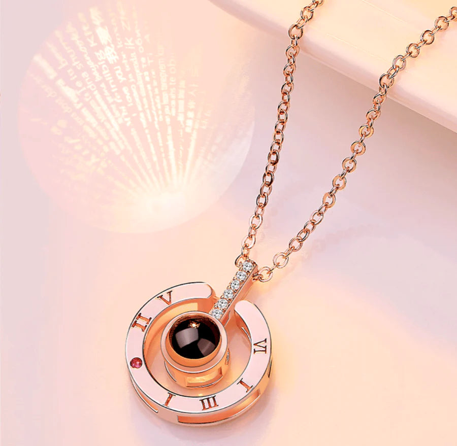 100 LANGUAGES I LOVE YOU PROJECTION NECKLACE