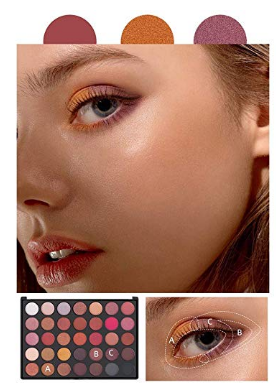 Varied Queen Color Makeup Eye Shadow Dish Makeup Brown Matte Pearl Light Portable 35 Colors