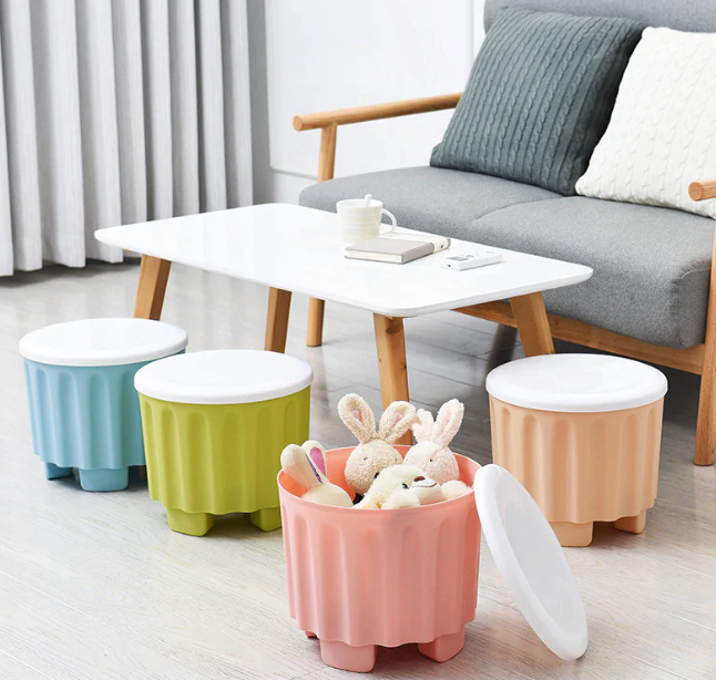 Plastic Stackable Storage Stool
