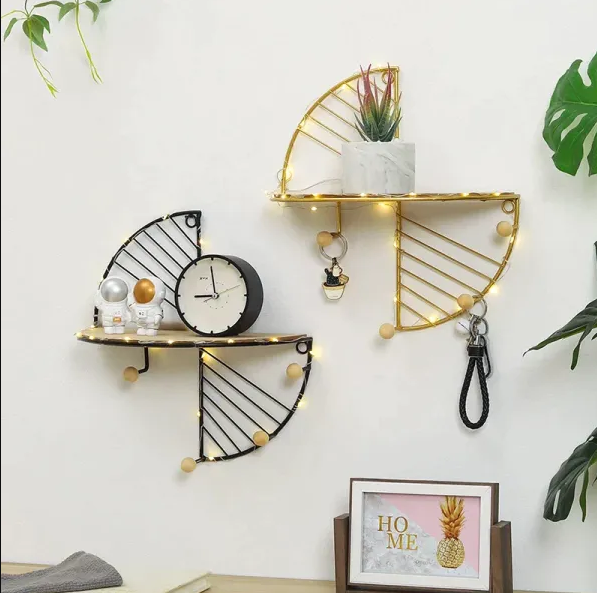 Creative Wall Storage Shelf With Hook