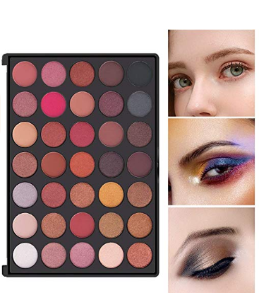 Varied Queen Color Makeup Eye Shadow Dish Makeup Brown Matte Pearl Light Portable 35 Colors
