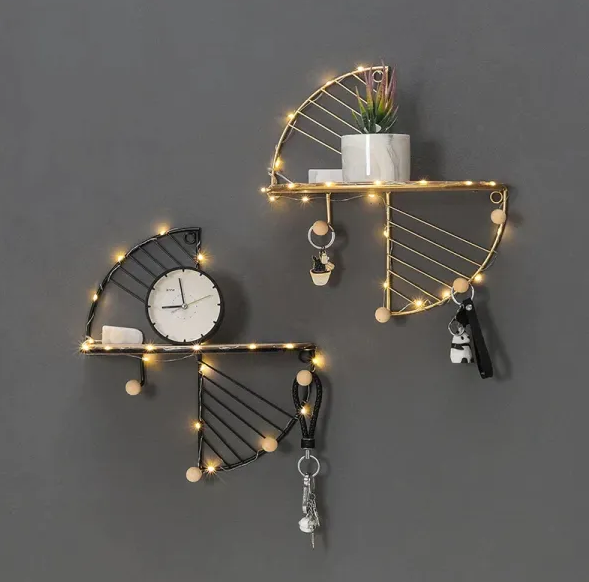 Creative Wall Storage Shelf With Hook