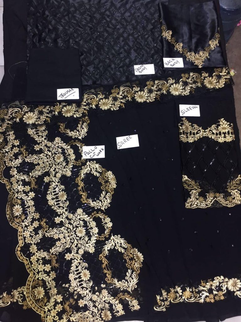 Maria B Chiffon Saree 2018