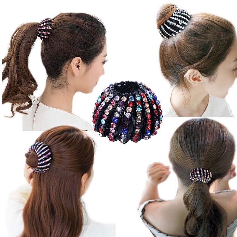 Bird Nest Hair Clips Holder Ponytail Holder Bun Barz Bun Clip Accessories for Women and Girls
