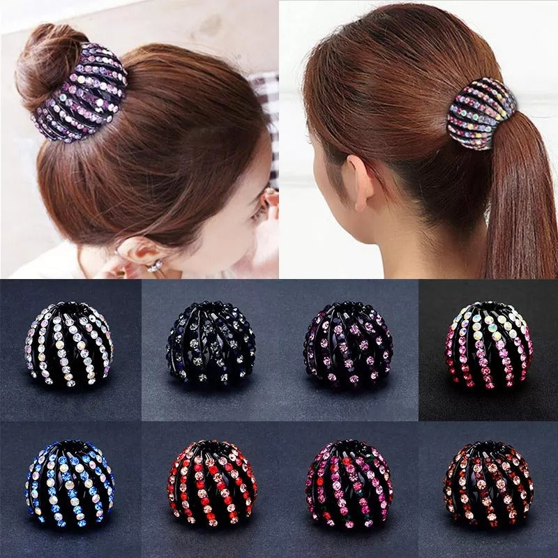 Bird Nest Hair Clips Holder Ponytail Holder Bun Barz Bun Clip Accessories for Women and Girls
