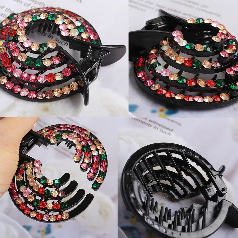 Bird Nest Hair Clips Holder Ponytail Holder Bun Barz Bun Clip Accessories for Women and Girls