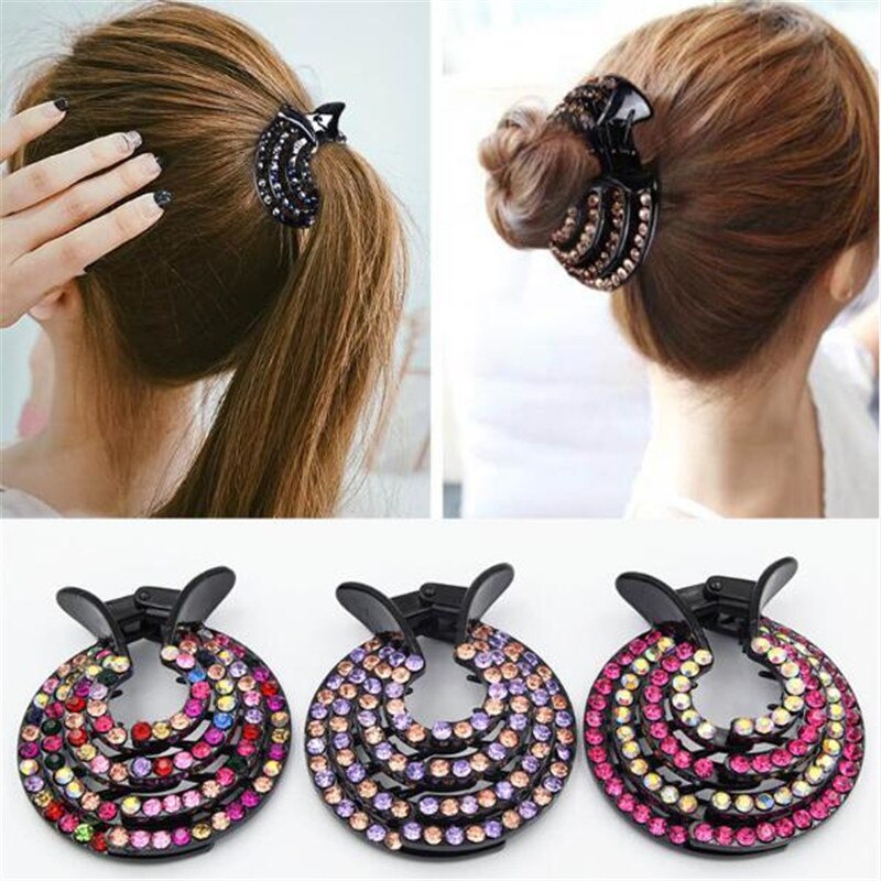 Bird Nest Hair Clips Holder Ponytail Holder Bun Barz Bun Clip Accessories for Women and Girls