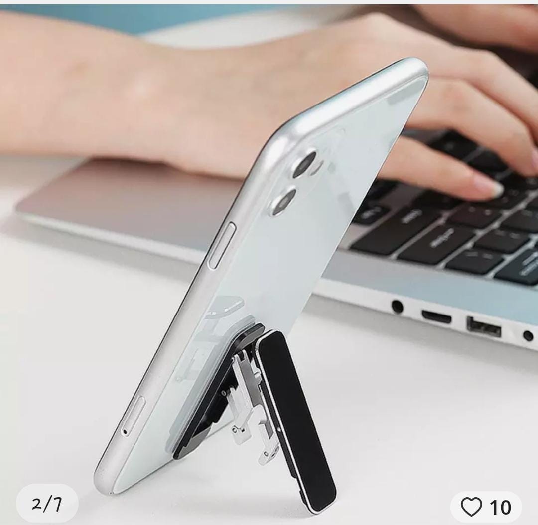 1PC Universal Mini Invisible Foldable Mobile Phone Stand  Desktop Mount Material Holder Adjustable Angle