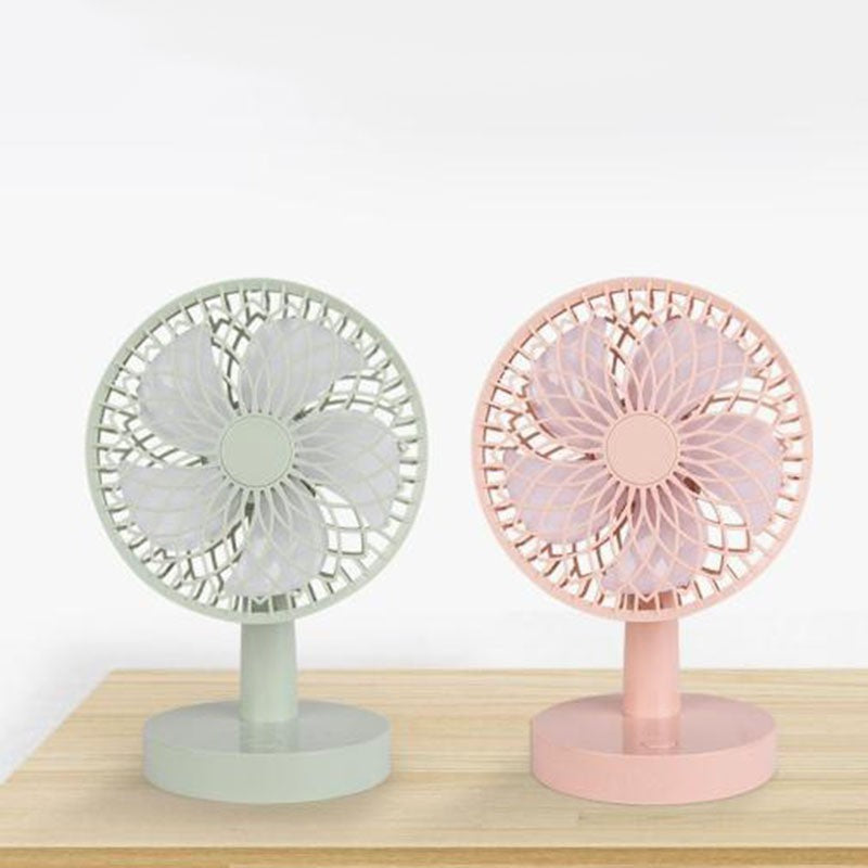 Mini Fan Small Automatic Swing Clip Hand Cooling Office Table USB Charge