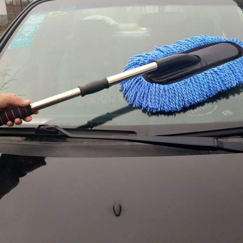 Car Wash Cleaning Brush Duster Dust Wax Mop Microfiber