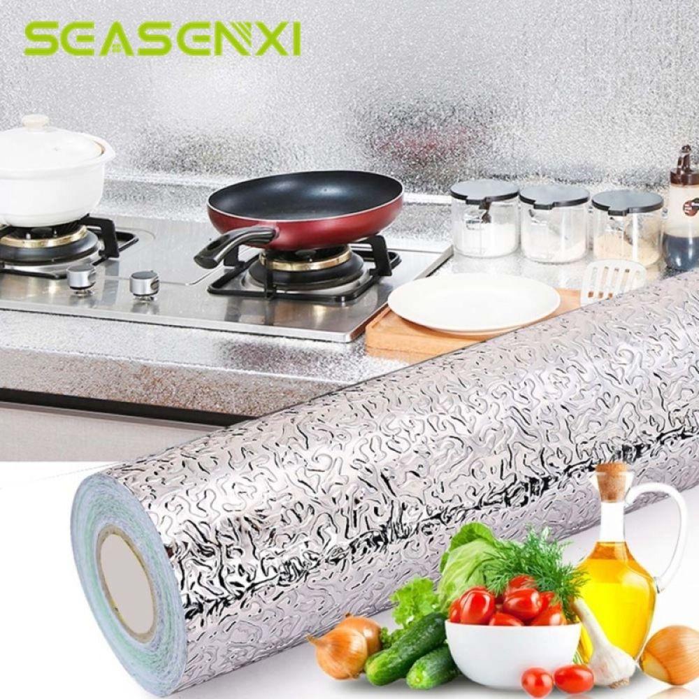 Kitchen Oil Proof Self Adhesive Aluminum Foil Stickers