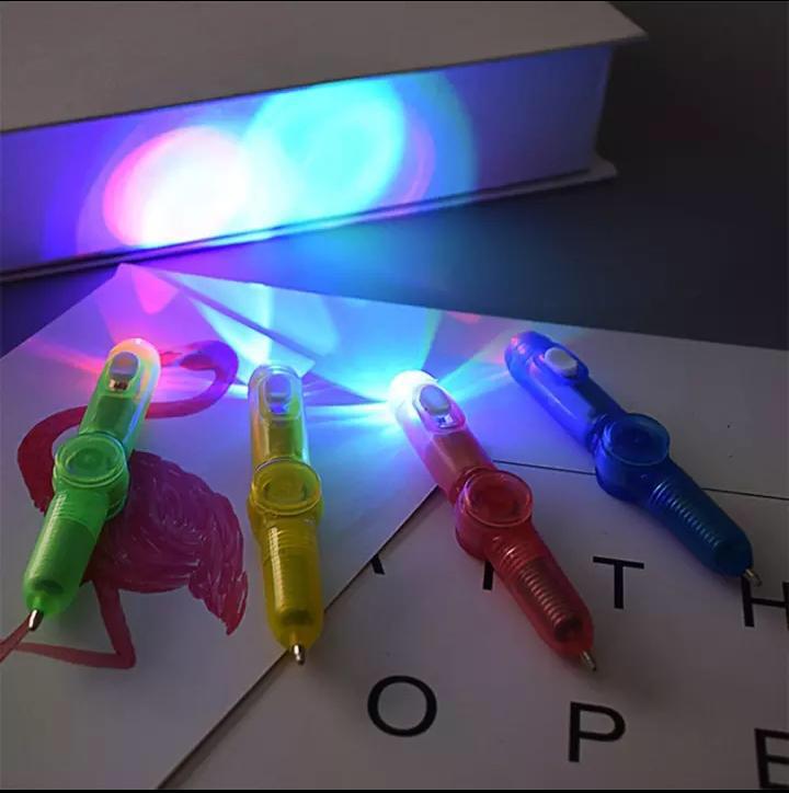 Flash Rotary Pen LED Luminous Spinning Pen Colorful Rolling Pen