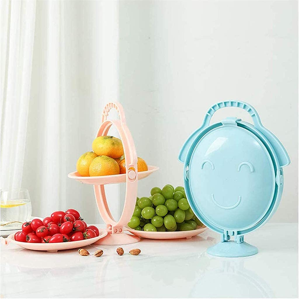 3 Layer Portable Snacks And Fruit Plate