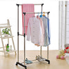 Lowes portable adjustable stainless steel rack clothes hanger pole