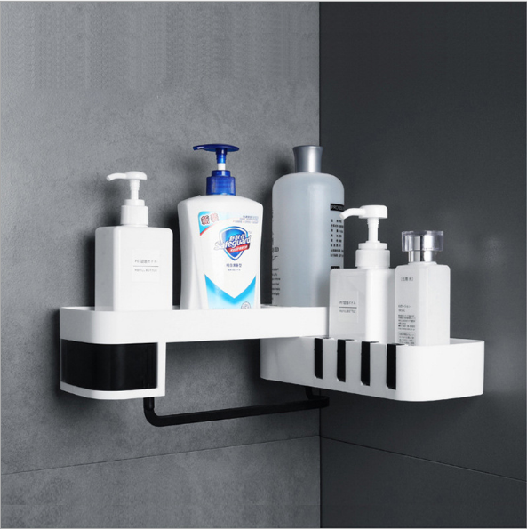 Corner Kitchen Bathroom Shelf Rotatable Wall Mounted