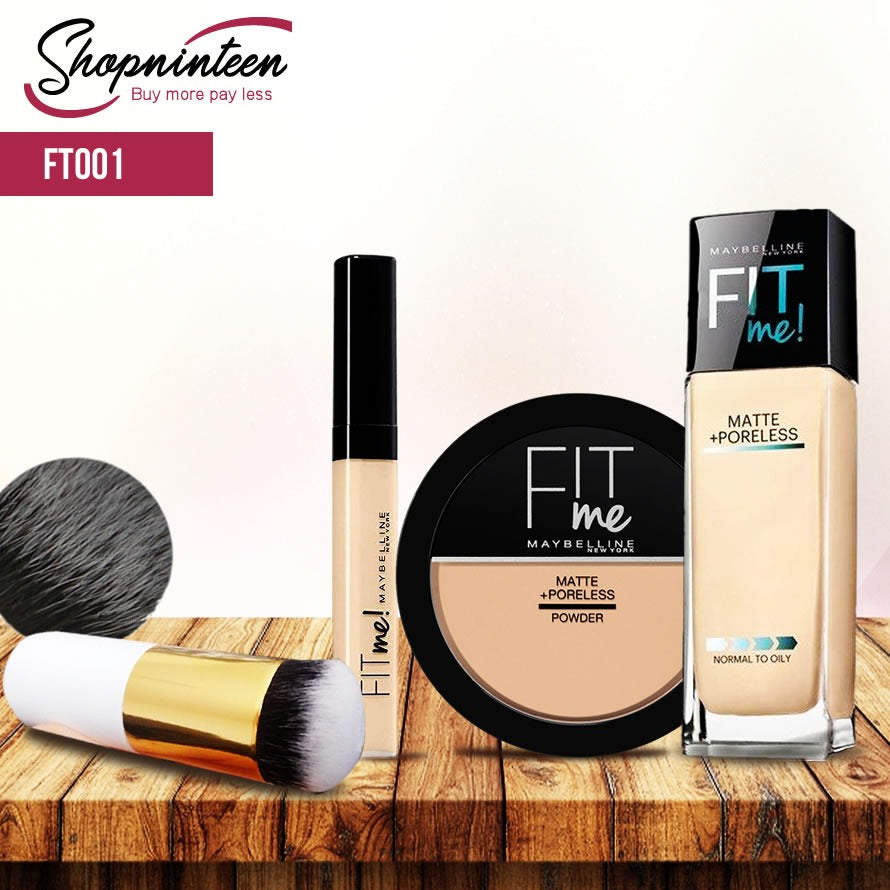 MAYBELLINEFITME-CONCEALER-POWDER-FOUNDATION-CHUBBY-BRUSH FT-001