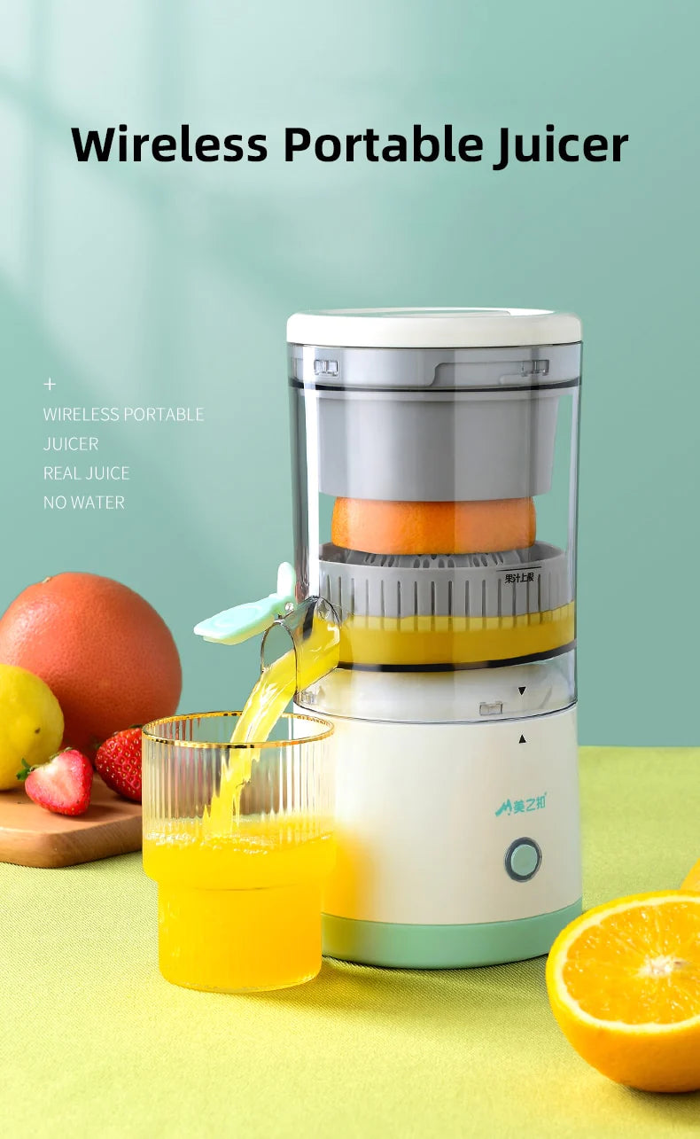 Enjoy Juicing Anywhere with this Cordless Citrus Juicer!