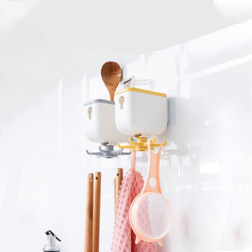 New wall hook 360 rotating storage hook wall mounted