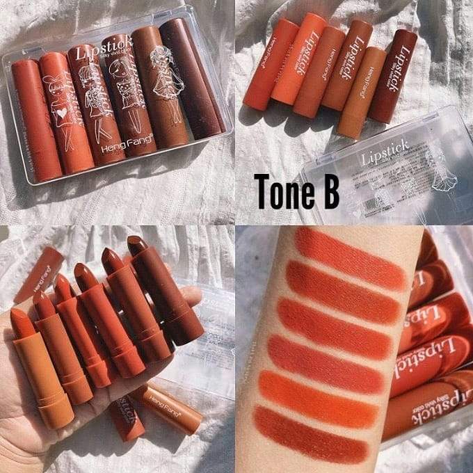 Heng Feng Lipsticks pack of Six  (06)