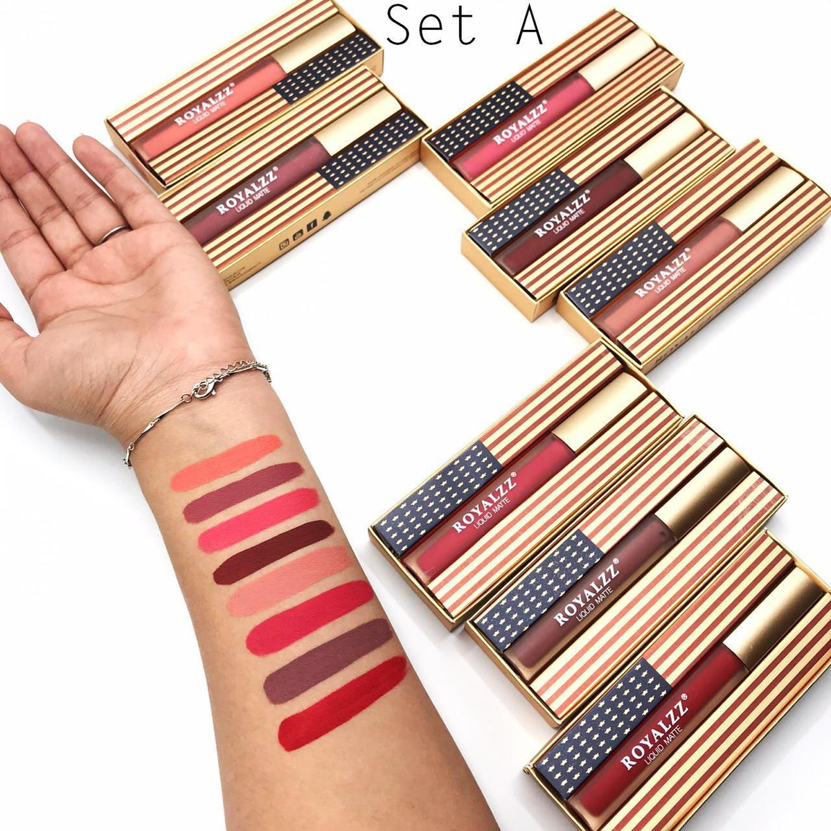 Amazing RoyaIzz matte pigmented lip gloss 8 colors