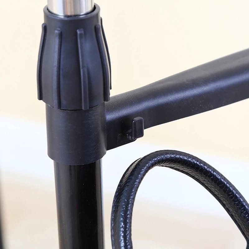 Lowes portable adjustable stainless steel rack clothes hanger pole