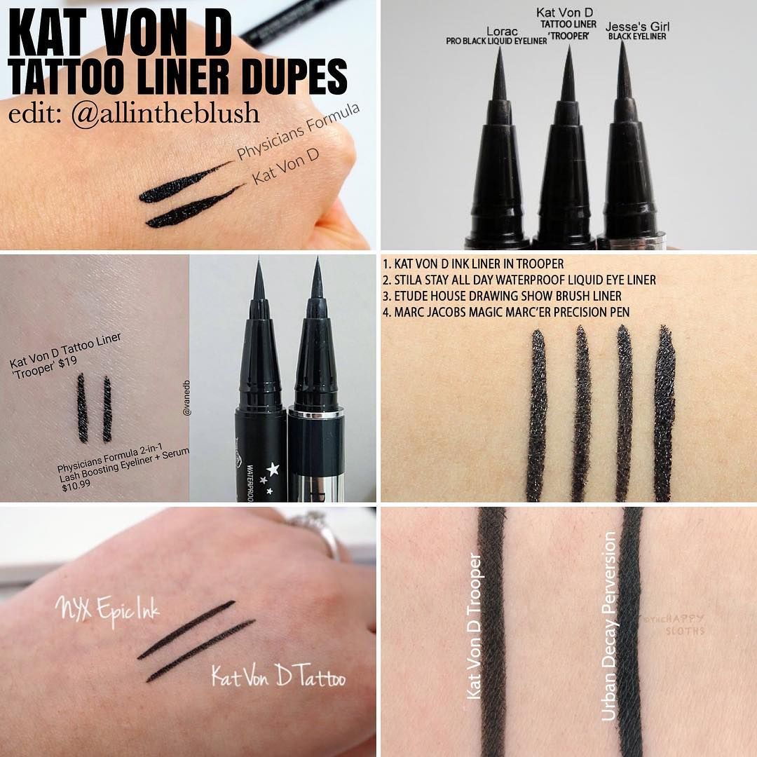 NYX PROFESSIONAL MAKEUP Epic Ink Liner, Waterproof ( pack of 4)