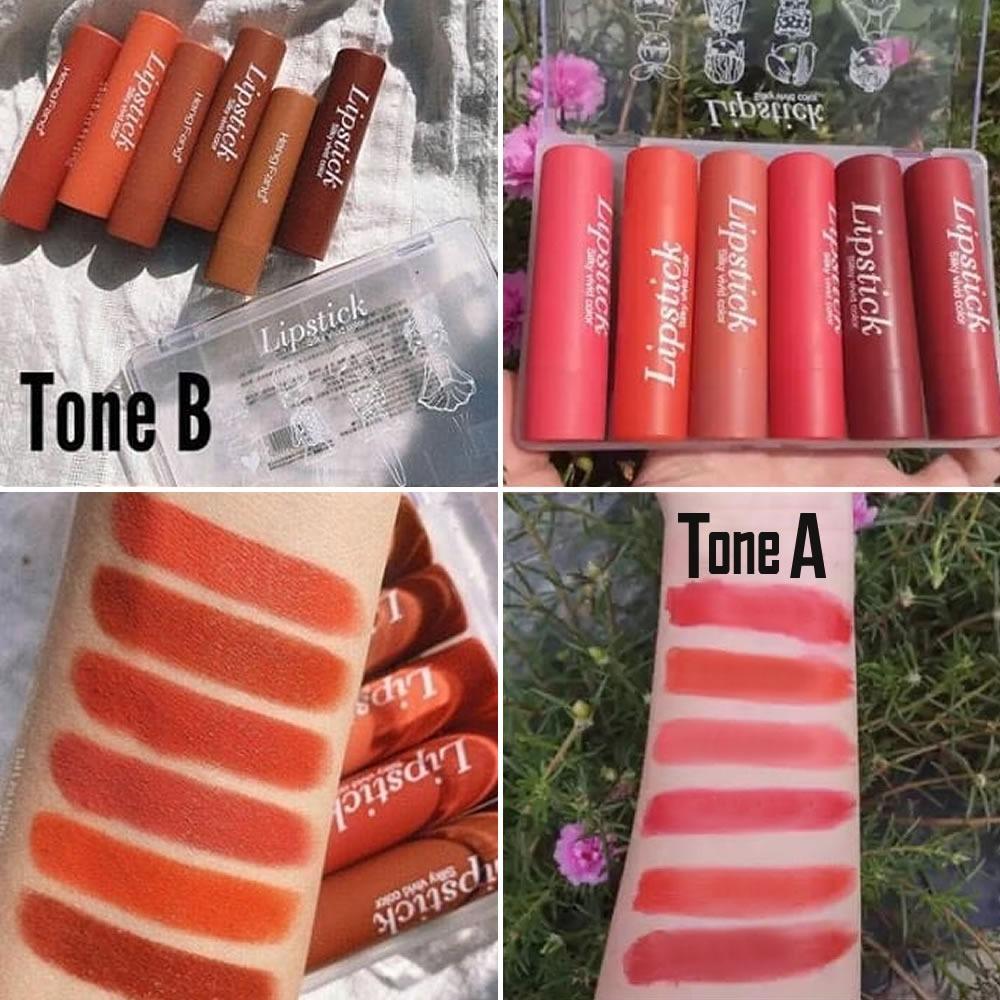 Heng Feng Lipsticks pack of Six  (06)