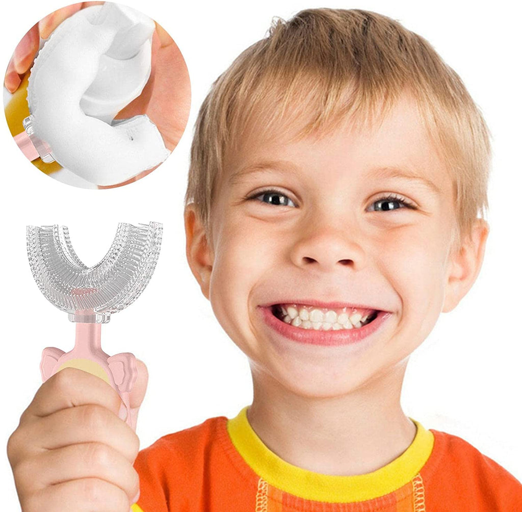 Baby Toothbrush Children 360 Degree U-shaped Child Toothbrush