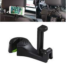 2 in 1 Car Headrest Hook with Phone Holder
