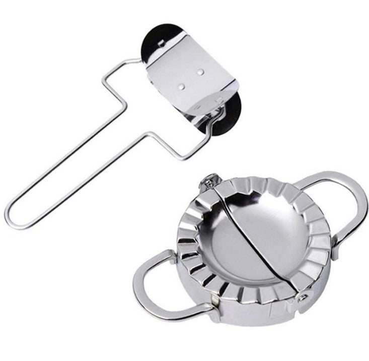 Set Of 2 Stainless Steel Mold Lazy Must Ravioli Making Kitchen Dumpling Maker