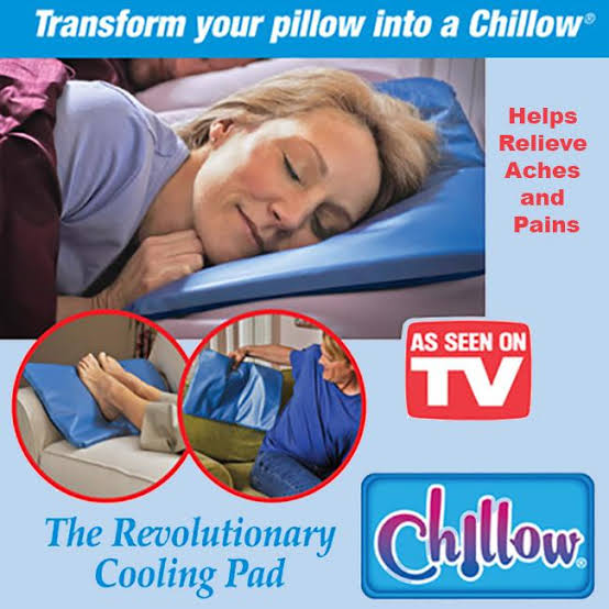 Chillow Cooling Pillow Pad Sleeping Therapy