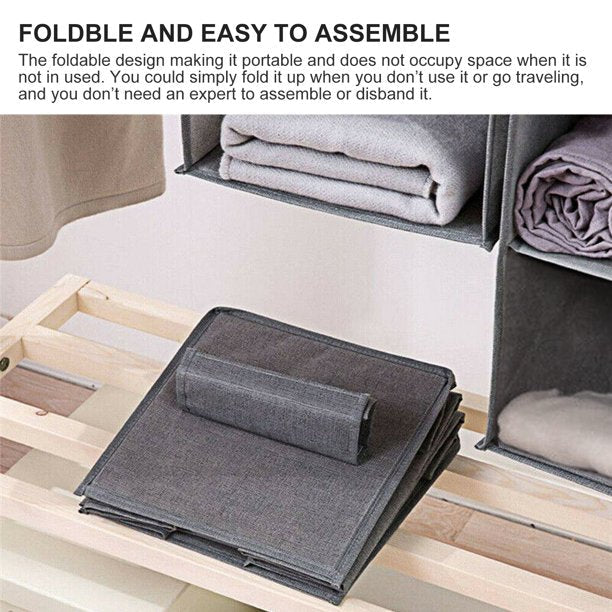 3-Shelves Hanging Closet Organizer