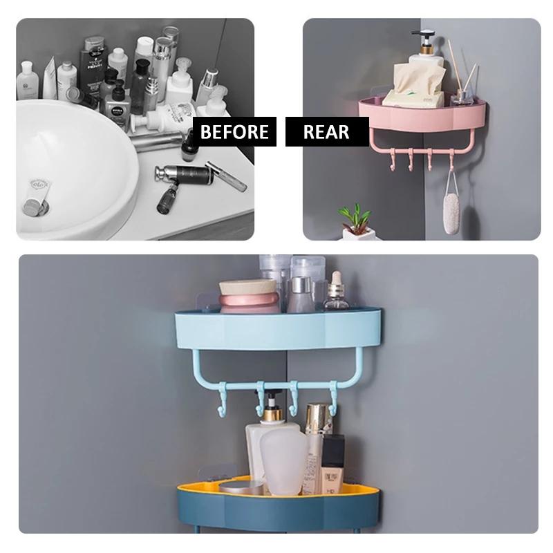 Bathroom And Kitchen Corner Shelves Storage Rack