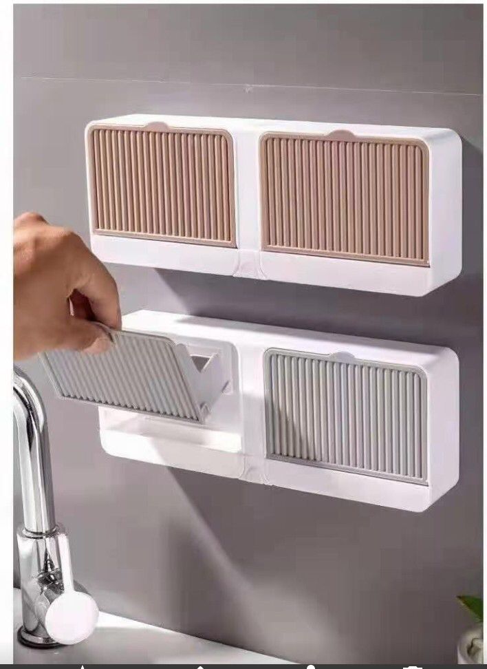 soap holder organizer with cover