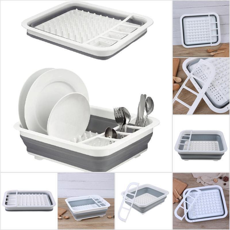 Foldable Dish Rack Plates Drying Rack