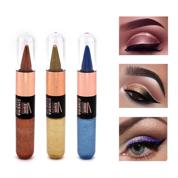 2in1 Shiny Cream & Liquid Eyeliner ( pack of 6)