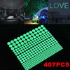 407PCS Glow in The Dark Dots Stickers for Kids Bedroom Ceiling Wall Decoration