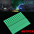407PCS Glow in The Dark Dots Stickers for Kids Bedroom Ceiling Wall Decoration