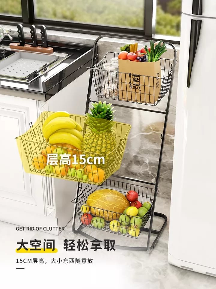Stand with Removable Baskets - Kitchen Organizer