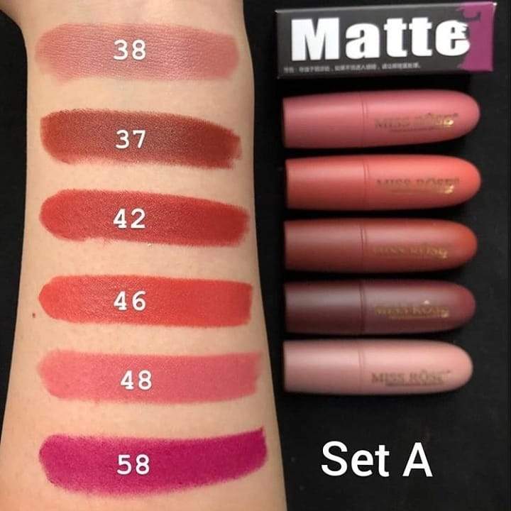 Miss Rose Waterproof Long-Lasting matte lipsticks