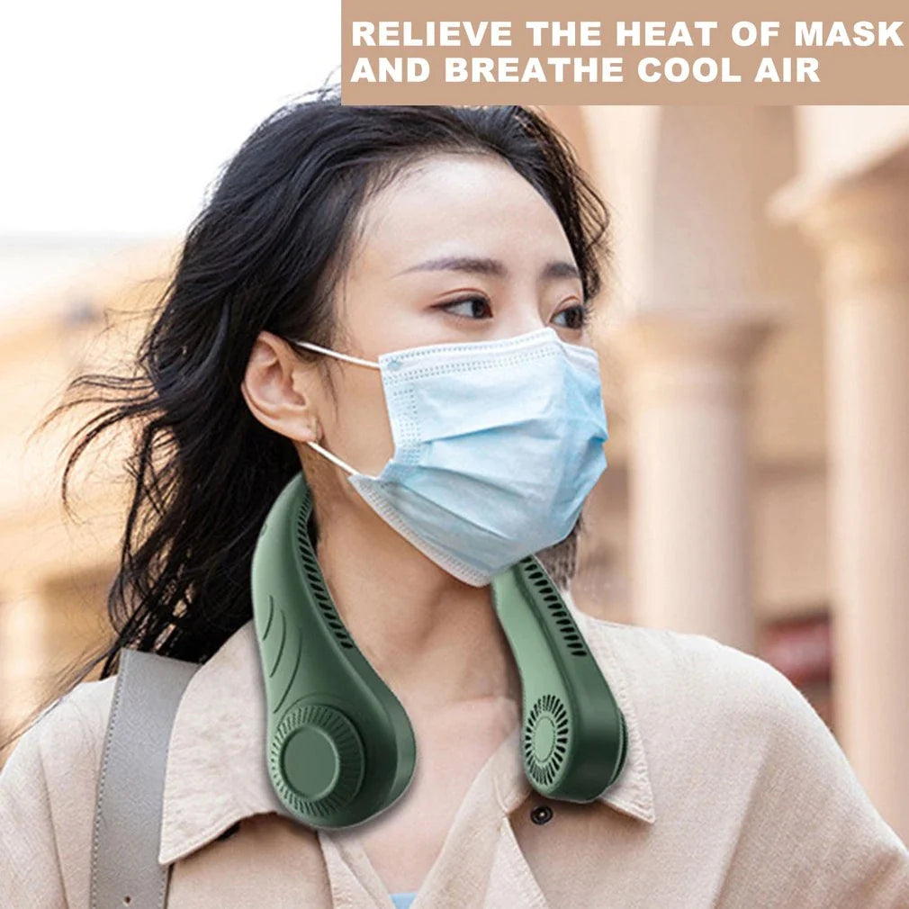 Mini Neck Fan Portable Bladeless Hanging Neck