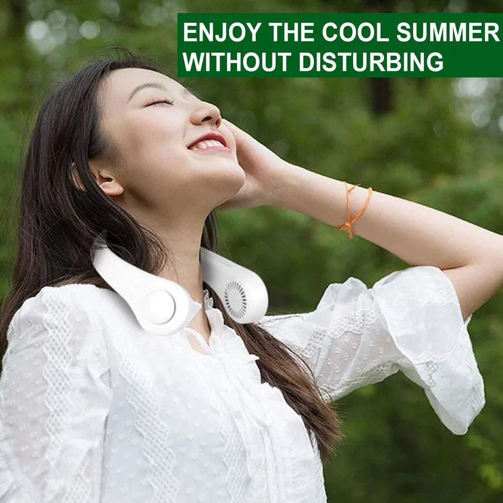 Mini Neck Fan Portable Bladeless Hanging Neck