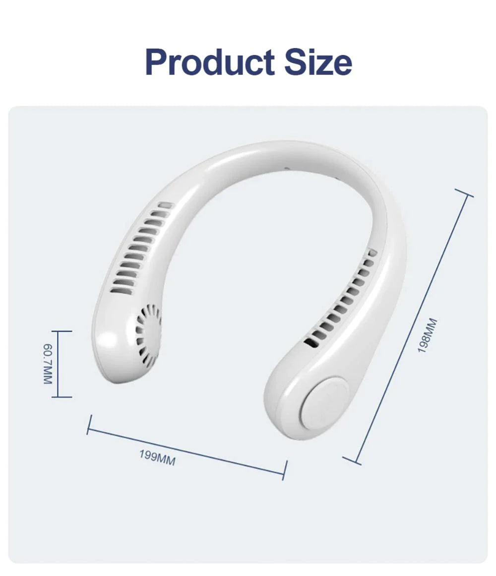 Mini Neck Fan Portable Bladeless Hanging Neck