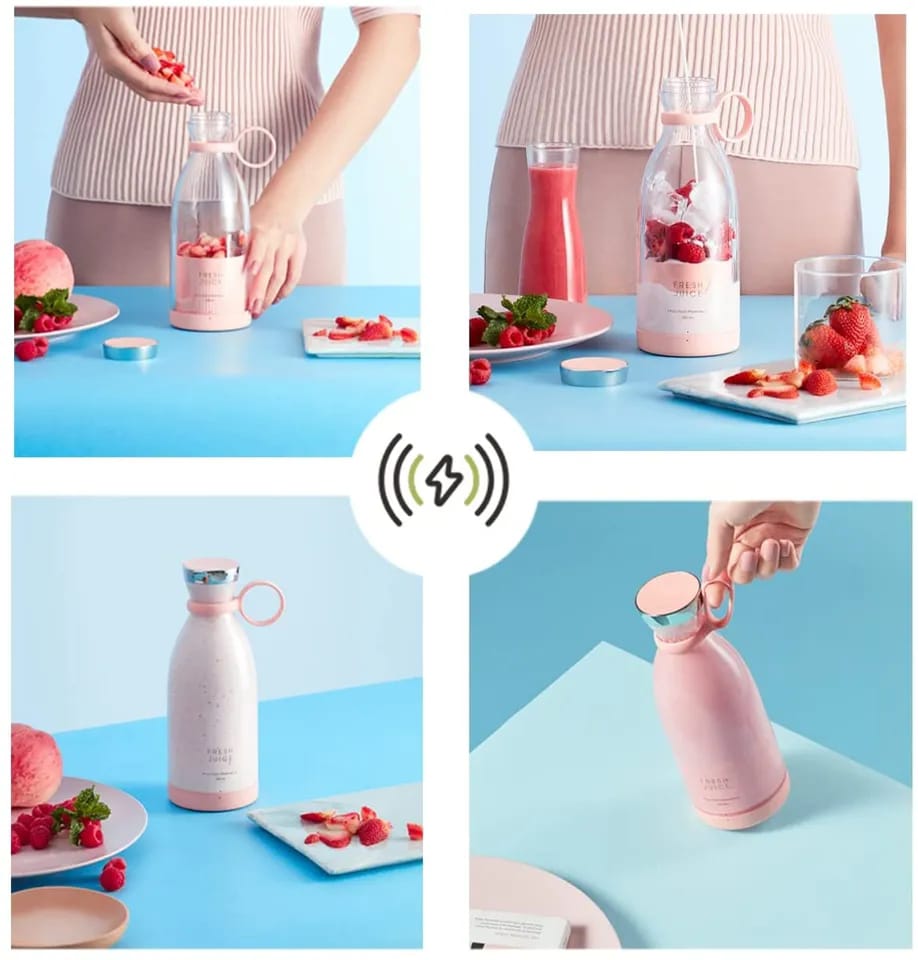 Portable Electric USB Juice Maker Juicer Bottle Blender Grinder Mixer
